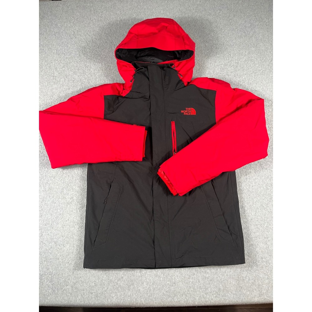 The North Face Carto Triclimate Mens DryVent Jacket Red Black NF0A33PT Sz M